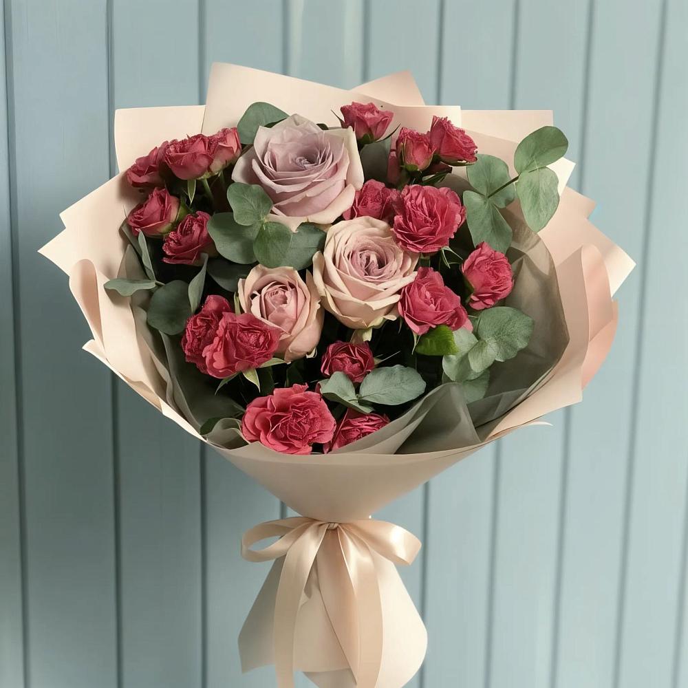 Букет цветов из: Гвоздики и Розы в Нерюнгри