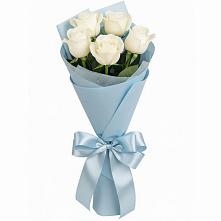 Букет 5 Белых роз Проуд #REPLACE_PRED# Нерюнгри