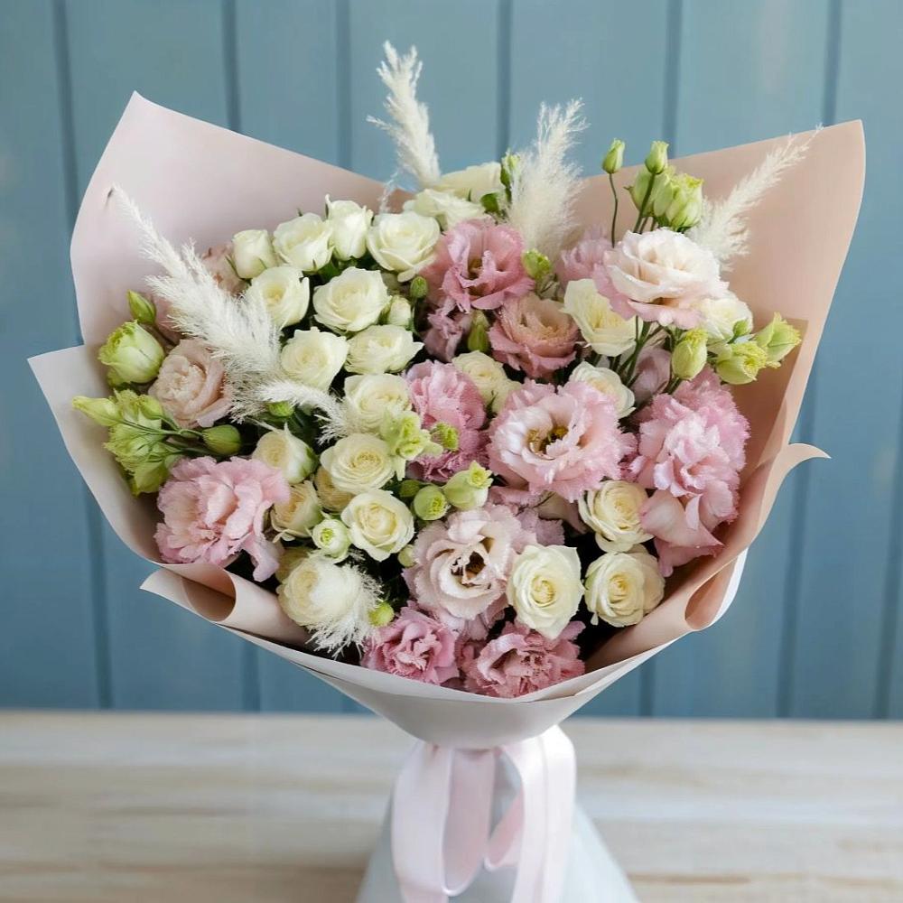 Букет цветов из: Альстромерии и Розы в Нерюнгри