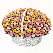 Премиум корзина Кустовых Роз