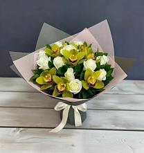 Букет цветов из:  Орхидеи и Розы в Нерюнгри