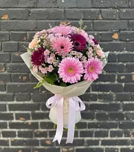 Букет цветов из:  Герберы и Хризантемы в Нерюнгри