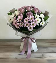 Букет цветов из:  Хризантемы и Розы в Нерюнгри