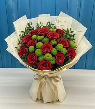 Букет цветов из:  Розы и Хризантемы в Нерюнгри