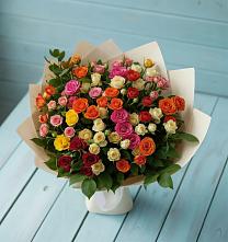 Букет Микс из разноцветных кустовых роз #REPLACE_PRED# Нерюнгри